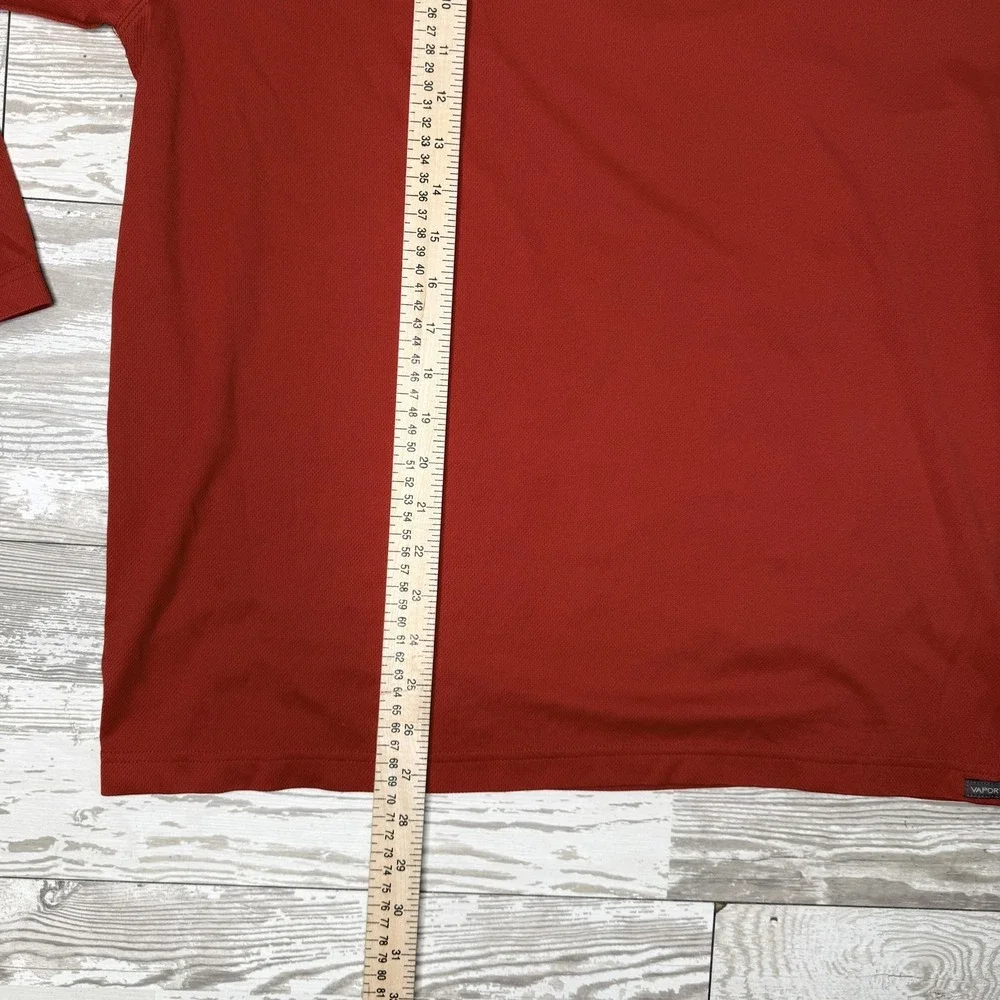 The North Face Shirt Mens Large Red VaporWick Long Sleeve Athletic Top Running